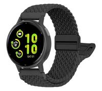chinbersky Braided Bracelet Compatible with Garmin Vivoactive 5/4/3/Venu/Venu Sq/Venu2 Plus/Forerunner 165/55/245/645/965/955/945/265, 20 mm 22 mm Magnetic Closure Fabric Nylon Band for Garmin
