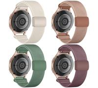 Chinbersky Elastic Bracelet Compatible with Samsung Galaxy Watch 7/6/5/4/FE 40 mm 44 mm Bracelet/5 Pro/Watch 4&6 Classic/Active 2 40 mm 44 mm/Watch3 41 mm, 20 mm with Magnetic Closure Fabric Nylon