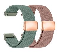 chinbersky Nylon Braided Watch Strap 22mm with Magnetic Clasp, 22mm Watch Strap Elastic Band for Galaxy Watch 3 45mm/46mm/Gear S3 Classic/Amazfit Balance/GTR 3/4/2/Bip 5/Huawei Gt 5/4/3/2 46mm