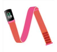 chinbersky Sports Armband Arm Ankle Strap Compatible with Fitbit Charge 6/5 Wristbands, Nylon Elastic Adjustable Soft Exercise Bracelet Jogging for Men Women