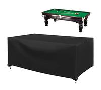 CHINCHILLA 7/8/9 ft Pool Table Cover, Waterproof Sunscreen Billiard Cover Polyester Fabric，for Snooker Billiard Table Cover (9ft)