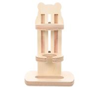 Chinchilla Bottle with Adjustable Stand for Water Feeding | Bamboo Wood Rack, Cage Placement and Pet House Decoration, Easy Install, Leak Proof, for Hamsters