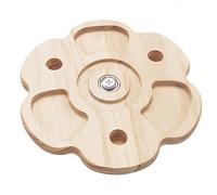 Chinchilla Chew Toy, Wooden Enrichment Toy, 6.3x6.3x0.47 inches, Portable Safety Biting Outside, Engaging Played Design, Hamster Bunny Use, Interactive Exercise Accessory for Pets