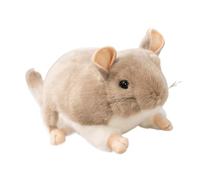 Chinchilla Cuddle Buddy Comfort Cuddler - Chinchilla Plush Accessory Toy For Guinea Pigs, Hamsters, Ferrets, Hedgehogs & Sugar Gliders A-nxiety Relief Stuffed Animal Companion
