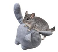 Chinchilla Cuddle Buddy Comfort Cuddler for Guinea Pigs, Hamsters, Ferrets, Hedgehogs & Sugar Gliders Anxiety Relief Stuffed Animal Companion (Gray)