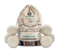 Chinchilla® Dryer Balls Made of Sheep's Wool, Sustainable Tumble Dryer Balls for Fluffy, Soft and Fluffy Laundry, Plastic-Free and Durable