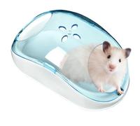 Chinchilla Dust Bath House - Transparent Dustproof Bath Cabin | Visible Hamster Sandpit Container | Large Portable Care Tray Habitat | Multifunctional Sand Cleaning Shelter |