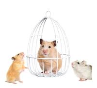 Chinchilla Hammock - Iron Gerbil Toys,House Nest Sleeping Swing Hiding Training Pet Supplies for Small Animals Squirrel Dwarf Rabbits Sugar Glider