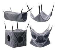 Chinchilla Hammock - Warm Soft Plush Tunnel Hideaway Sleeping Bed, Small