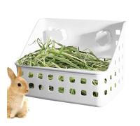 Chinchilla Hay Feeder - Small Animal Grass Basket, Cage Accessory | PP Material Indoor Outdoor Small 20x14x12cm Lightweight Hay Rack For Chinchillas Hamsters Ferrets Rabbits Pets Enrichment Fe