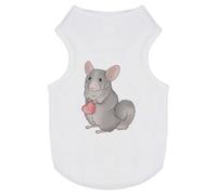 'Chinchilla Holding A Heart' Pet Dog/Cat T-Shirt (PT00074902)