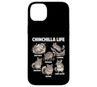 Chinchilla Life Funny Animal Behavior Case for iPhone 14 Plus