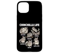 Chinchilla Life Funny Animal Behavior Case for iPhone 15 Plus