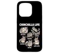 Chinchilla Life Funny Animal Behavior Case for iPhone 15 Pro