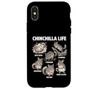 Chinchilla Life Funny Animal Behavior Case for iPhone X/XS