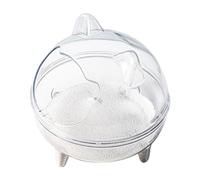 Chinchilla Sand Bath Container - Removable Sand Bath, Transparent Bath Chamber for Gerbils, Transparent Bath Container, Removable Clear Sand Bathing Unit for Gerbils, Syrian Hamsters