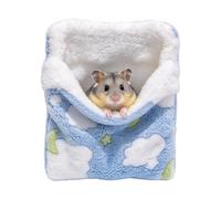 Chinchilla Sleeping Accessories Comfortable Cute Fun Animals | Squirrel Bed Hamster Accessories for Hedgehog Rabbit Hamster Knuckle Flying Mouse Enrichment Sleep Rest Blue