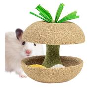 Chinchilla & Squirrel Snack Toy Collection - Edible Wooden Fruit Chew Set with Straw Binding, Decorative Natural Fiber Treats for Nest Use, Cavity Cleanser Activity Pack