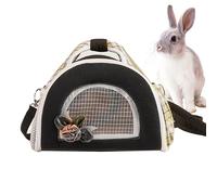 Chinchilla Travel Carrier - Compact Portable Pet Bag, Durable Lightweight, Ventilated Mesh Panels, Secure Carry Handle, Soft Travel Bag, Small Sample for Hamster Gerbil Hedgeho