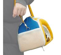 Chinchilla Travel Carrier - Small Pet Pouch, Portable Lightweight Design, Durable Easy Carry Handle, Comfortable Ventilated Interior | Hamster, rabbits, Gerbil, Hedgehog, Sugar Glider, Travel