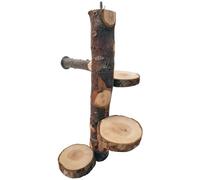 Chinchillas Rotating Jumping Platform, Safe and Pet-Friendly, 3 Wooden Platforms, Vertical Climbing Design, Toy Stand, Great for Flying Squirrels, Squirrels, and Small Pets