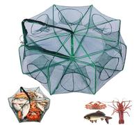Chinchorro Plegable para Pesca, Folded Fishing Bait Trap, 6/8/10/12/16/20 Holes, Fish Lure Kit Cast Nets for Fishing, for Fish/Crab/Shrimp/Crawdad, Fishs Bait Traps (6 Holes)