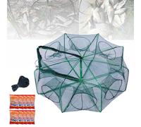 Chinchorro Plegable Para Pesca, The Magic Foldable Fish Trap, Auto-Foldable Strengthened Casting Net, for Minnow Fish Shrimp Crawfish Crab Fishing (6 holes-7.9 * 15.7in)