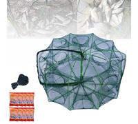 Chinchorro Plegable Para Pesca, The Magic Foldable Fish Trap, Auto-Foldable Strengthened Casting Net, for Minnow Fish Shrimp Crawfish Crab Fishing (20 holes-13.8 * 31.5in)
