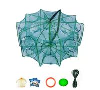 Chinchorro Plegable Para Pesca, The Magic Foldable Minnow Trap, Portable Fishing Trap, Auto-Foldable Strengthened Casting Net, for Minnow Fish Shrimp Crawfish Crab Fishing- (20 Holes)