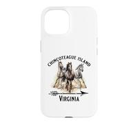 Chincoteague Island Virginia Wild Ponies Horses Souvenir Case for iPhone 15