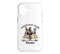 Chincoteague Island Virginia Wild Ponies Horses Souvenir Case for iPhone 16 Plus
