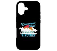 Chincoteague Island Wild Horses Virginia Travel Retro Sunset Case for iPhone 17