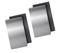 CHINDRAG 2PCS Resin 3D Printer Spring Steel Building Plate, Flexible Steel Sheet and Magnetic Base Platform Compatible with Anycubic Photon Mono 4 / Mono 4 Ultra 3D Printer, 164x90mm