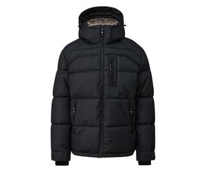 Chiné Padded Jacket with Faux Fur Inner Collar s.Oliver Bleu L