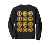 Chinese 12 Animals Zodiac Signs Happy Lunar New Year Chinese Sweatshirt