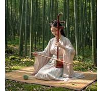 Chinese 2-Stringed Rosewood Violin Fiddle Instrument with Free Accessories for Beginners, Performance, and Grade Test