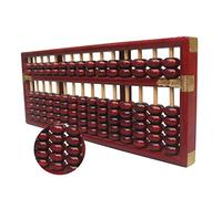 Chinese Abacus,Abacus,abacus for math， Abacus Traditional Large Size Abacus Home Decoration Collection Abacus Crafts Mahogany Abacus, 42.5 * 17 * 28cm, Dark Red