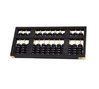 Chinese Abacus, Wooden Math Learning Tool For Elementary School And Kindergarten, Mental Arithmetic Practice,37x17x2.8cm 1pcs(Black)