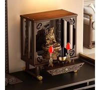 Chinese Altar Table with Pull-Out Storage, Meditation Table, Buddha Niche Cabinet for Living Rooms, Shrines & Temples