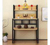 Chinese Altar Table with Storage, Personal Shrine Cabinet for Buddhist Prayers, Tea Ceremony & Divination, Elegant Pedestal Offering Table (B 60x40x120cm/23.6x15.7x47.3in)