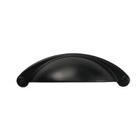 Chinese American Drawer European Shell Black semi-Round Chinese Retro Handle Accessories Handle(Black-4)