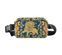 Chinese Ancient Animal Fashion Fanny Waist Pack for Women Men Multipurpose Cross Body Bag Belt Pack with Adjustable Strap for Shopping Sports Work