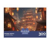 Chinese Ancient Architecture 300 Piece Landscape Anime Adults Fun Jigsaw Puzzle Toy Intellectual Game Education Game Home Decoration Stress Relief Relaxation and Intelligence 300pcs (40x28cm)