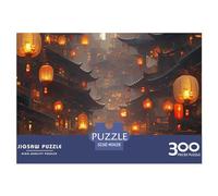 Chinese Ancient Architecture 300 Pieces Landscape Anime Jigsaw Puzzles for Adults Fun Home Decoration Education Game Stress Relief Toy Intellectual Game Challenge Educational 300pcs (40x28cm)