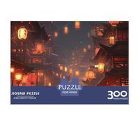 Chinese Ancient Architecture for Adults Fun 300 Pieces Landscape Anime Jigsaw Puzzle Toy Intellectual Game Stress Relief Toy Education Game Home Decoration Challenge Educational 300pcs (40x28cm)