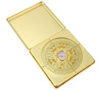 Chinese Ancient Compass Automatic Alloy Square Golden Compact | Waterproof Compass, Experiment Compass, Camping Compass, Graduation Time, Back to School