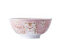 Chinese animal cartoon rice bowl, household high-temperature underglaze tableware - Tiger