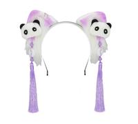Chinese Anime Themed Furry Cats Ear Hair Accessory For Cosplay Event Comfortable Elastic Design Hairpiece Cartoon Japanese Plush Cats Ears Hair Ornament
