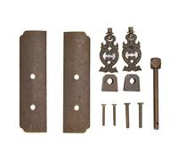 Chinese Antique Brass Handle, Retro Cabinet Hardware, Exquisite Oriental Door Pull Handle with Copper Fittings, Easy Installation for Cabinets Wardrobes Dressers, Classic Design fo (Antique Brass)