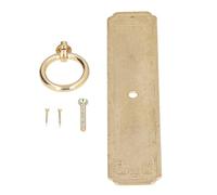 Chinese Antique Cabinet Door Handle, Vintage Drawer Pull, Pure Copper Retro Furniture Handle with Bronze Finish, for Cabinets Dressers Wardrobes Cupboards (16cm long brass-colored screw-fixed version)